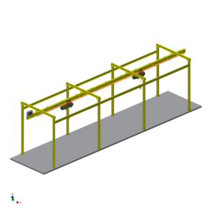 Monorail 5 ton bridge Crane Terbaru